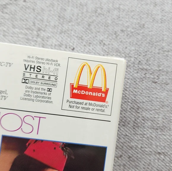 Ghost VTG McDonald's VHS Movie NEW Sealed 1993 - Picture 10 of 14